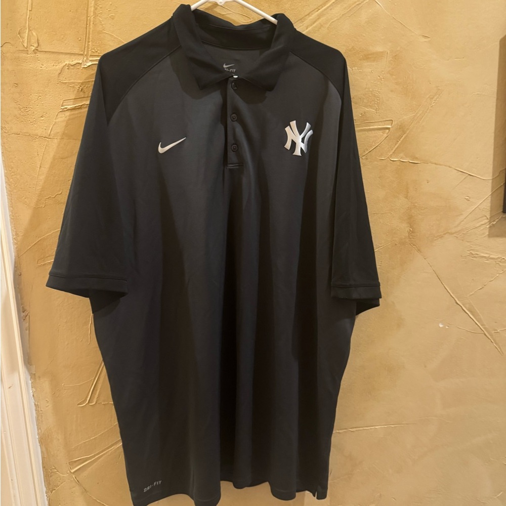 Nike Black dry fit  Polo Shirt with NY Logo 3XL